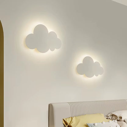 Cloud Wall Lamp Ins Style Minimalist Bedside Lamp Cute Cartoon Boys and Girls Children'S Room Bedroom Wall Lamp Study Lamp