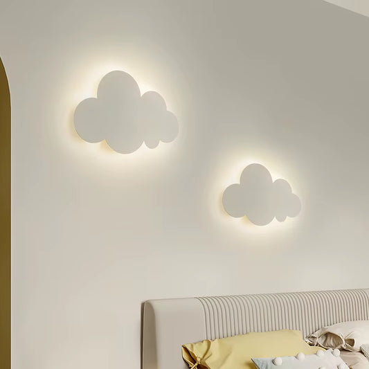Cloud Wall Lamp Ins Style Minimalist Bedside Lamp Cute Cartoon Boys and Girls Children'S Room Bedroom Wall Lamp Study Lamp