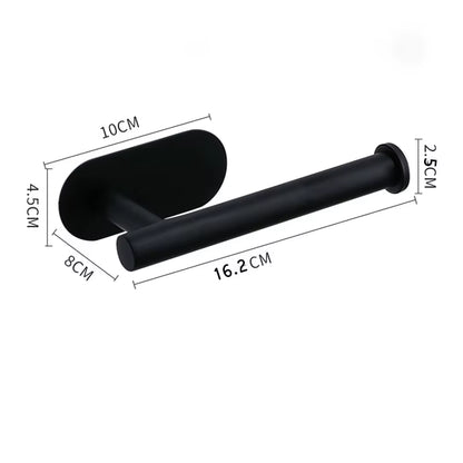 Toilet Paper Holder Easy-Install Bathroom Kitchen Paper Roll Holder No Punching Wall Mount Stainless Steel Toilet Paper Holder