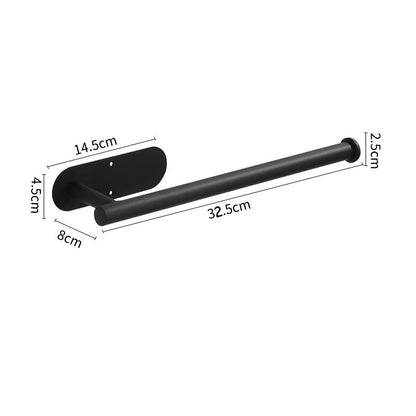 Toilet Paper Holder Easy-Install Bathroom Kitchen Paper Roll Holder No Punching Wall Mount Stainless Steel Toilet Paper Holder