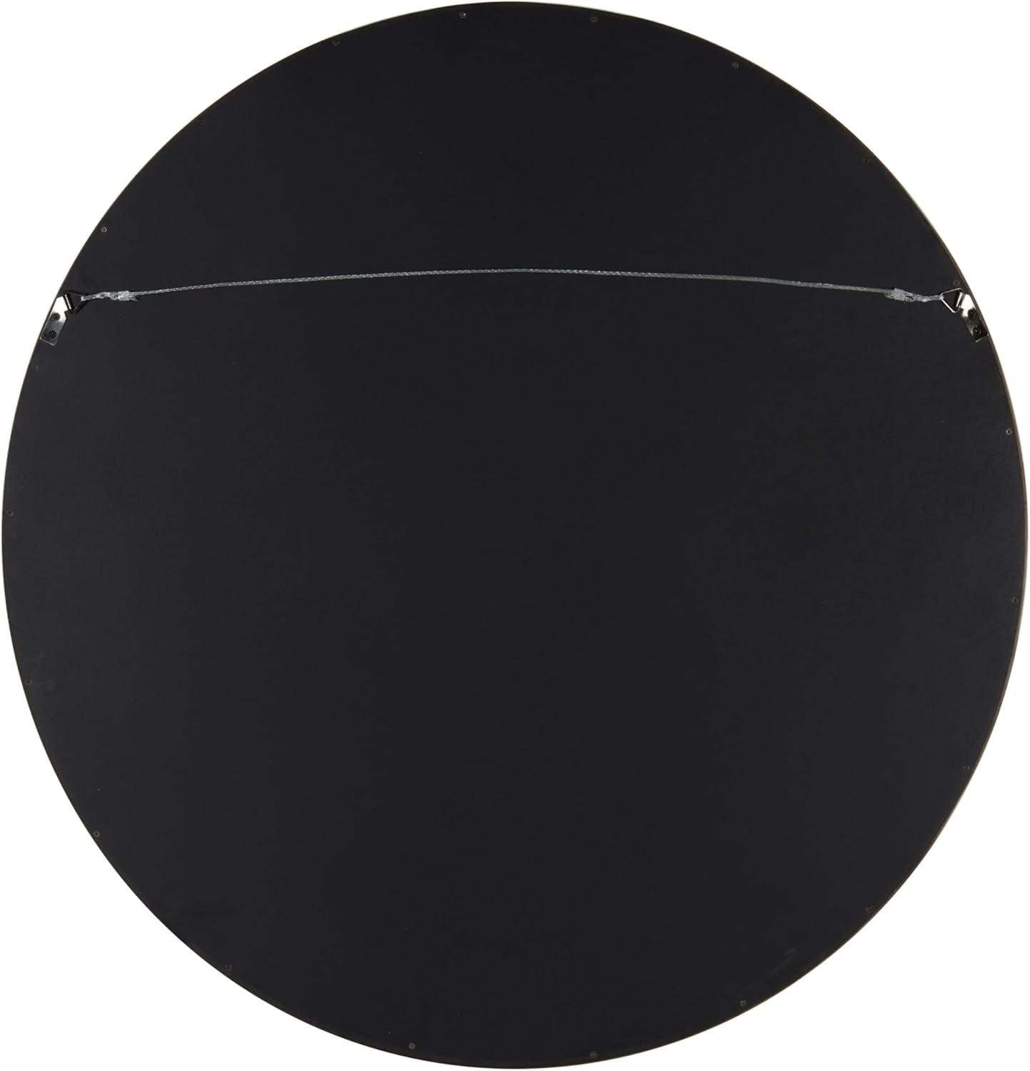 Elegant 30-Inch Hutton Round Walnut Decorative Wall Mirror - Perfect for Any Space