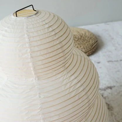 Japanese Design Table Lamp White Rice Paper Decorative Desk Lights for Bedroom Living/Dining Room Study Loft