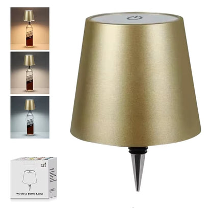 Wireless Wine Bottle Lamp Type-C Charging Touch Control Wine Bottle Light Dimming LED Table Lamp Cafe Bar Atmosphere Night Light