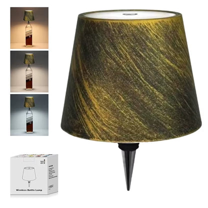 Wireless Wine Bottle Lamp Type-C Charging Touch Control Wine Bottle Light Dimming LED Table Lamp Cafe Bar Atmosphere Night Light