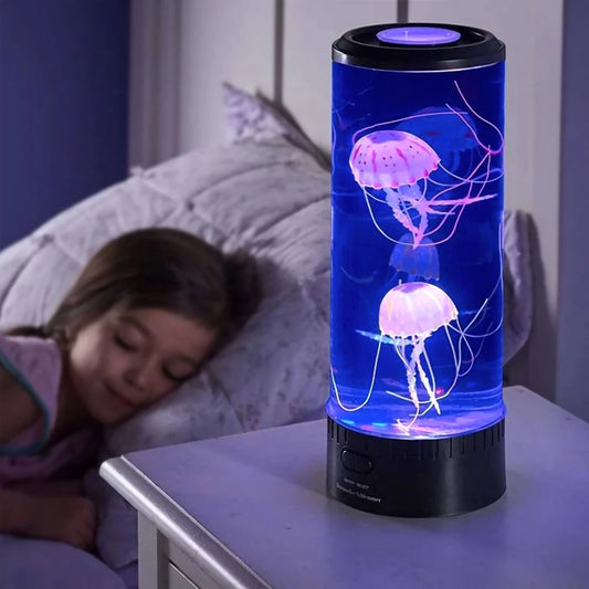 Color Changing Jellyfish Lamp - USB/Battery Powered Night Light for Kids, Perfect Birthday Gift & Bedroom Decor for Boys and Girls