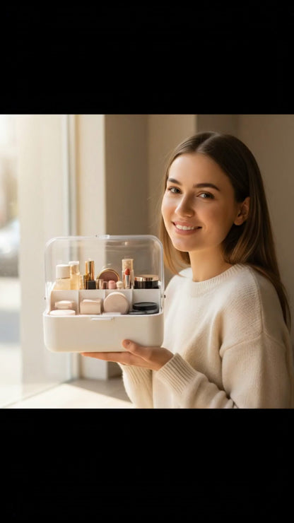 White Cosmetic Storage Organizer