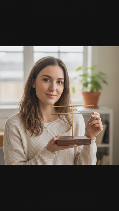 Walnut Jewelry Display Stand